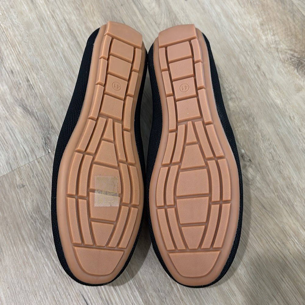 NEW Women’s Slip On Knit Black Loafers - Picture 4 of 7